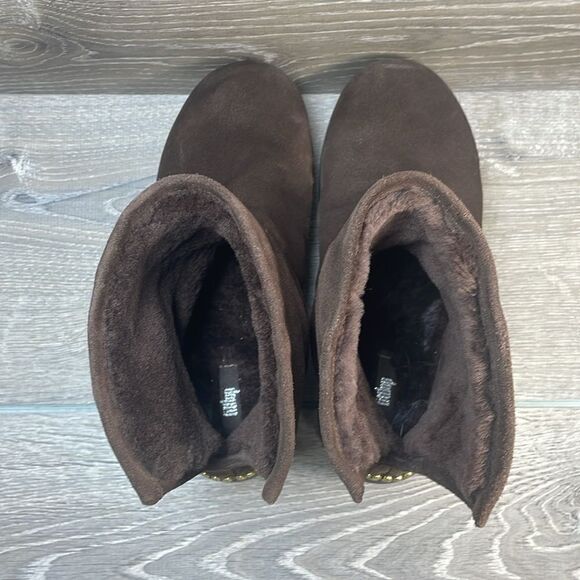 Fitflop Mukluk Shorty II Rockstud Warm Waterproof Suede Women’s Sz 8 Winter Boot - Picture 5 of 13